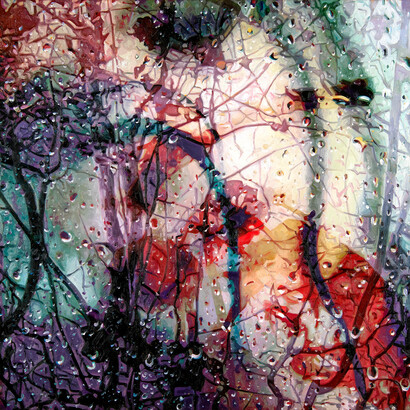 Mired, 2018, oil on linen, 30 x 30 inches