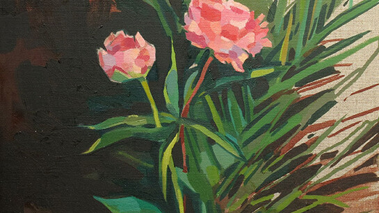 Lachlan Goudie, Parfum exotique, Oil on linen, 40 x 40 cm