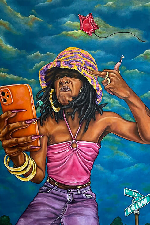 Roe Vision, Man fuck yall, 2024. Courtesy of The Bishop Gallery