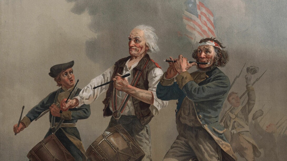 Far-right networks exploit romanticized patriotic myths like the one depicted in this painting (The Spirit of ’76, by Archibald Willard, 1875) to construct a shared nationalist identity and achieve cultural dominance