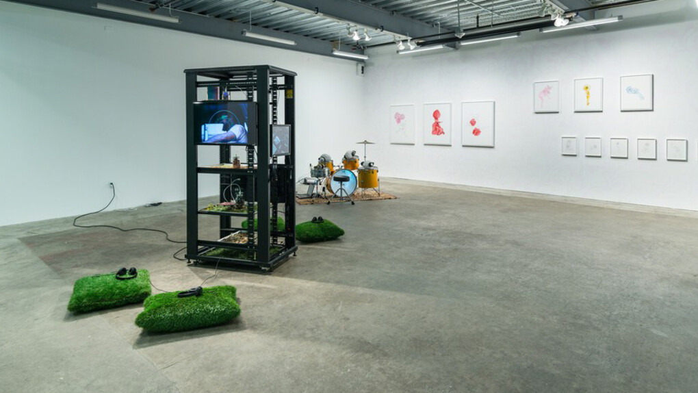 The Internet Archive’s 2018 Artist In Residence Exhibition. Courtesy of Ever Gold 