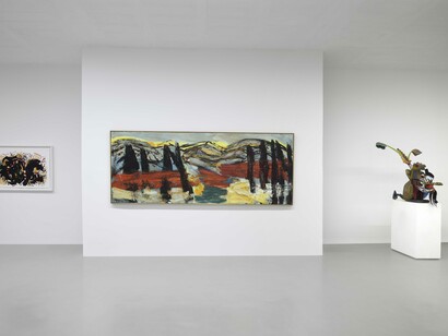 Karel Appel, Toscana, exhibition view. Courtesy of Galleria Poggiali