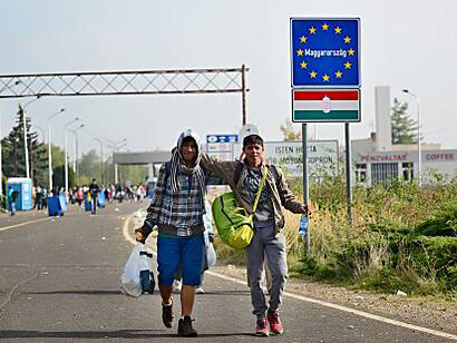 Refugees leaving Hungary amid the migration crisis face increasingly strict border controls as European countries tighten their borders