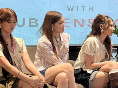 The members of BINI styled in warm, everyday looks, representing comfort that feels lived-in and real