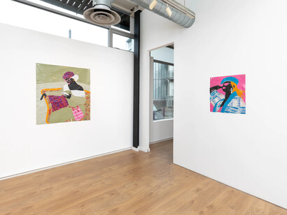 Rufai Zakari, Girls like us, exhibition view. Courtesy of Kristin Hjellegjerde Gallery