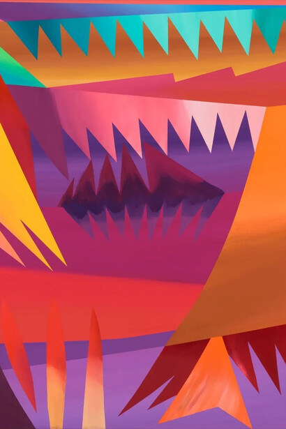 Kristi Kongi, The light cloud was so beautiful in the evening sky. The tones of the plants and the landscape were transferred all over. The air was fresh and everything felt new (detail), 2023-2024. Courtesy of Friedrichs Pontone