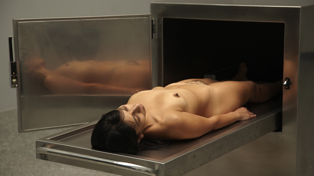 Regina José Galindo, Piel de gallina, 2012, Foto: Gert Voor in’t Holt. Commissionato e prodotto da Artium, Vitoria-Gasteiz, Spagna.
