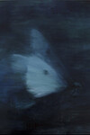 Katherine Spindler, Moth 3, 2017, oil on canvas. Courtesy of Barnard Gallery 