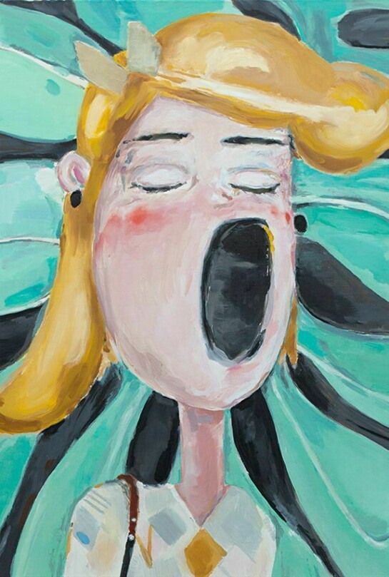 Micha Patiniott “ZzzzzZzzZzz”, 33 1/2” by 27 1/2”, oil on canvas, 2013, Copyright: Micha Patiniott. Courtesy: Anna Zorina Gallery, New York City