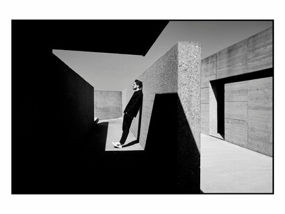 Portrait of architect Michael Gonçalves Pereira photograph by Mark Tomaras