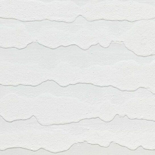 Miquel Barceló, 5 Petites Vagues, 2012, White titanium pigment and polyvinyl acetate on linen, 25 5/8 x 31 7/8 inches (65 x 81 cm), Courtesy Acquavella Galleries, Art © Miquel Barceló, 2012. Photo © André Morin, 2013