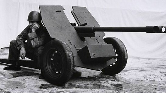 Claudio Abate, Pino Pascali-Cannone, 1965, stampa fotografica su pvc, 125 x 200 cm, Collezione MACRO – Museo d’Arte Contemporanea Roma