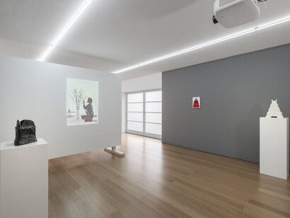 Verschiedene künstler, Breaking the walls, dino appears, ausstellungsansicht. Mit freundlicher genehmigung der Galerie Rüdiger Schöttle