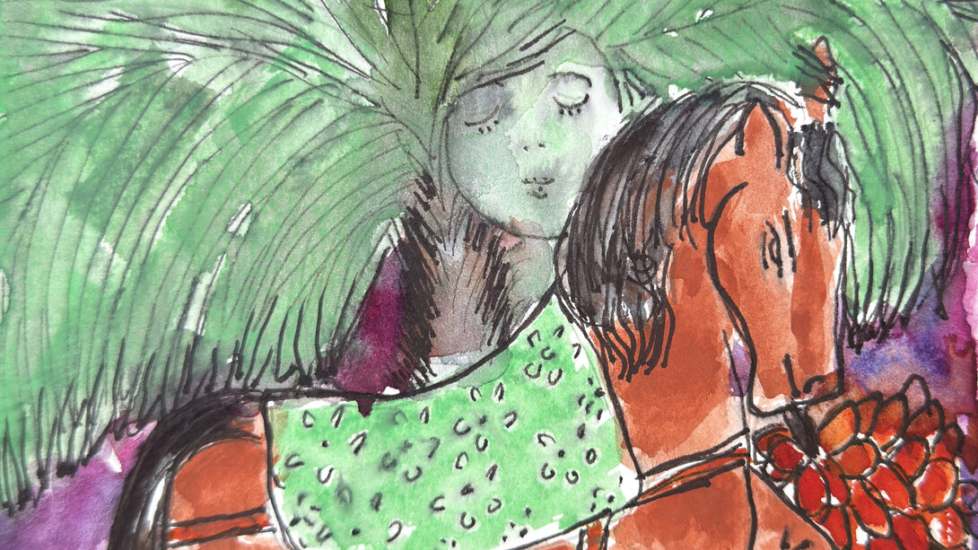 Shalabia Ibrahim, Untitled (detail), 2004. Courtesy of Artbooth Gallery 
