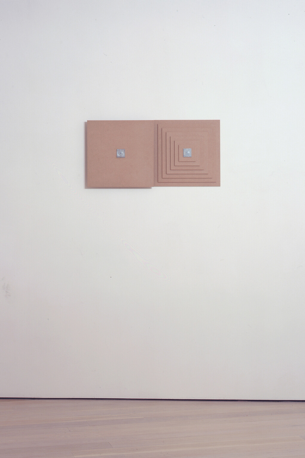 Lesley Foxcroft, Inside Out (2010), MDF panel (6mm), 7 pieces, Work in 2 parts each part; 80 x 40 x 4.2 cm, Courtesy of the artist and Annely Juda Gallery