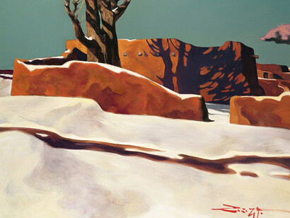 Paintings by Z. Z. Wei. Courtesy of Blue Rain Gallery