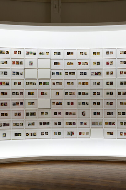 Araki Nobuyoshi, Polaraki, exhibition view. Courtesy of Musée Guimet
