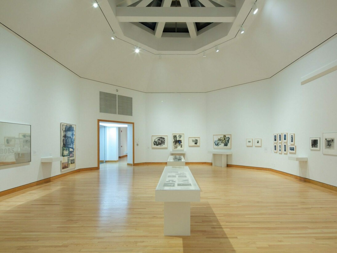 Robert Rauschenberg, Exhibition view. Courtesy of WCMA