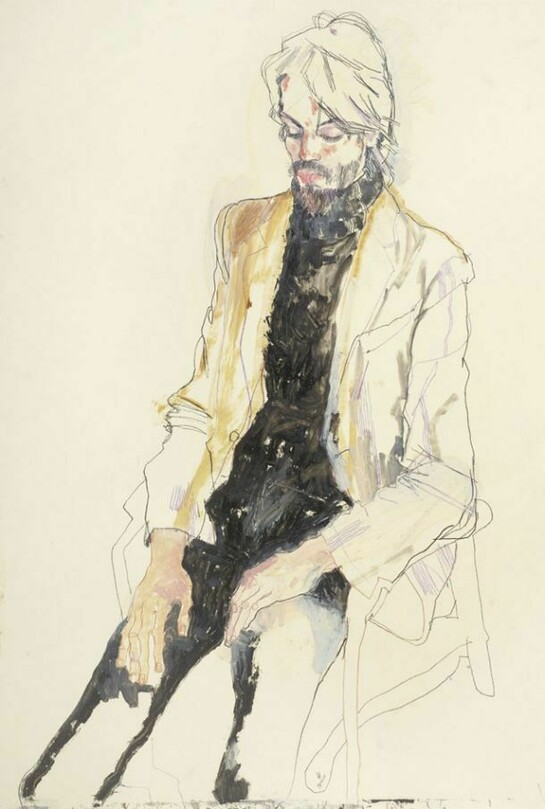 Howard Tangye, Juan Jacinto, mixed media on pergamenata paper, 100 cm x 70cm, 2013