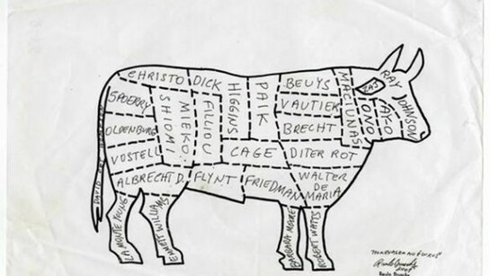 Paulo Bruscky, Homage to Fluxus, 2001, offset ed 1/1, 21,5 x 33 cm"