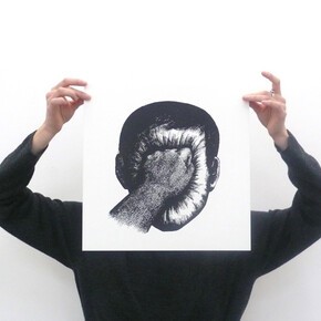 Roland Topor, Tirages de têtes, Porte-folio 35 x 35 cm, 15 planches sérigraphiées, 100 exemplaires, Panique Publishers