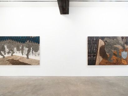 Curtains, Stages and Shadows. Courtesy of James Fuentes Gallery