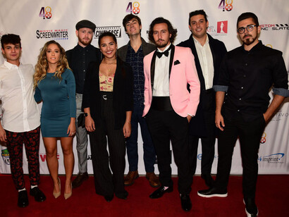 Una parte della crew dei “The Gladiators” at the Chinese Theater’s Red Carpet
