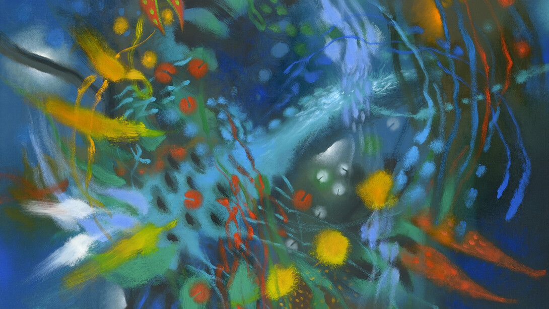 Carlos Jacanamijoy, Hora de cosechar, 94 x 124 cm, 2014