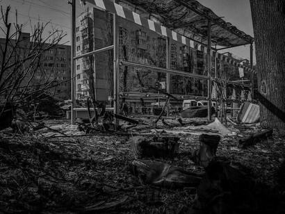 Das Ergebnis von Chaos und Gemetzel in den einst schimmernden Straßen der Ukraine
