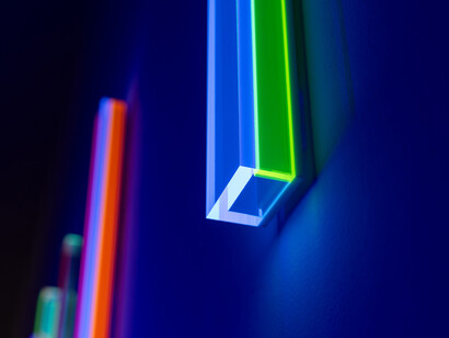 Regine Schumann, Between color and light, exhibition view. Courtesy of Rafael Pérez Hernando Gallery