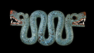 Pectoral en forma de serpiente de dos cabezas, 1400-1521, México