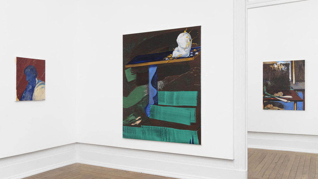 Rasmus Nilausen, Table of contents, vista da exposição. Cortesia de Jahn e Jahn