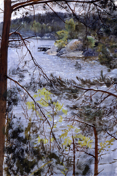 Anders Zorn, Die kirchenbucht bei lidingö, 1883. Mit freundlicher Genehmigung der Hamburger Kunsthalle