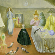 Leonora Carrington, The Old Maids 1947, Oil on board, 582 x 738 mm. Robert and Lisa Sainsbury Collection, Sainsbury Centre for Visual Arts University of East Anglia. © Estate of Leonora Carrington / ARS, NY and DACS, London 2015