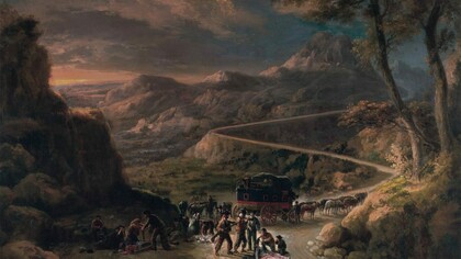 "Vista del puerto de Miravete, camino antiguo de Madrid" (1869), Manuel Barrón y Carrillo