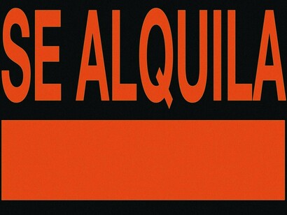 Cartel de "Se alquila"