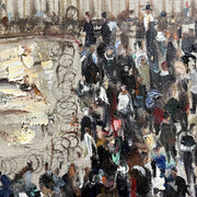 Du Hai Jun, Serie ‘Quando il fumo si dirada’ IV (detail), 2025. Courtesy of Cavana Gallery 