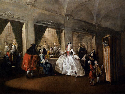 Francesco Guardi - Il parlatorio delle monache a San Zaccaria, Venezia