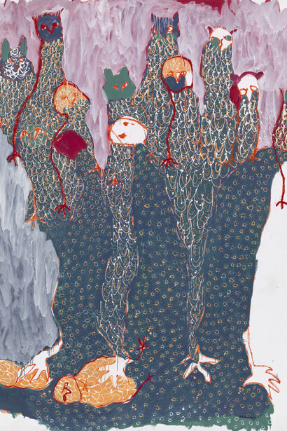 Portia Zvavahera, Ndirikukuona (I can see you), 2021. Courtesy of Institute of Contemporary Art, Boston