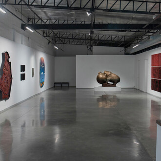 Various artists, Shapes of time, exhibition view. Courtesy of Nature Morte