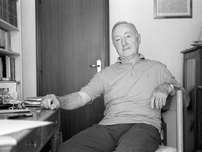 Eugenio Vitali nel suo studio