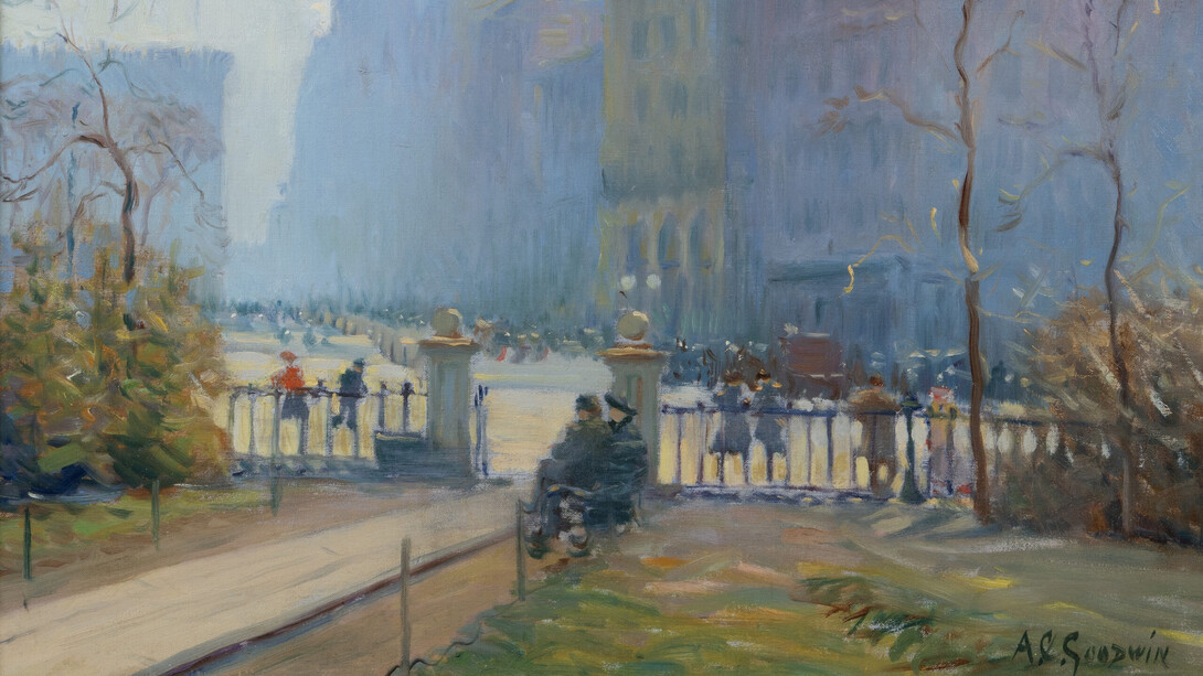 Arthur C. Goodwin, From Boston garden (detail). Courtesy of Vose Galleries