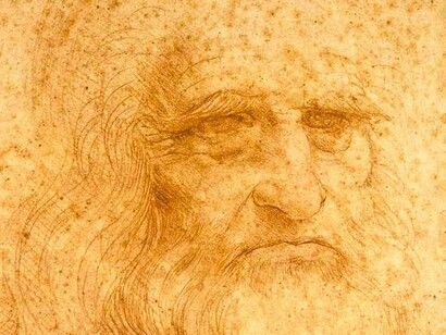 Autorretrato, detalle, Leonardo da Vinci (1452-1519)