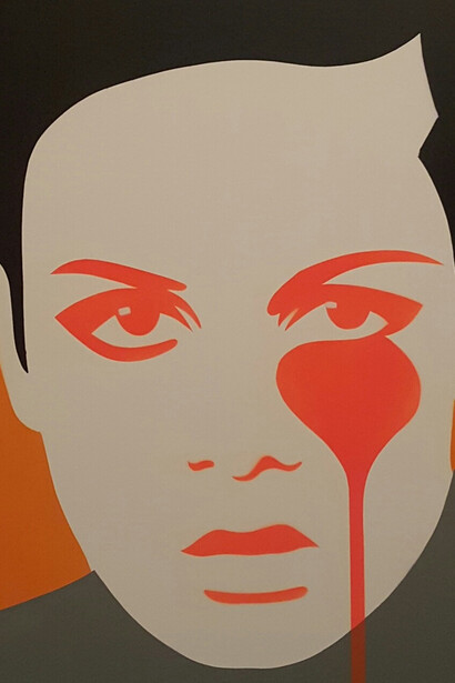 Pure Evil - Michael Witney's Nightmare - Spray Paint on Canvas - 100x100cm