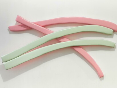 Justin Adian
Wayfaring, 2015
Oil enamel on canvas over ester foam
121,92 x 198,12 x 20,32 cm
48 x 78 x 8 inches
© Justin Adian
Courtesy of the artist and Almine Rech Gallery