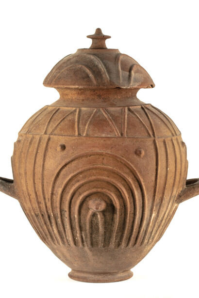 Lidded Urn, Etruscan ca. 6th century B.C. Terracotta
59.7 cm (23.5 in.) Courtesy of Colnaghi