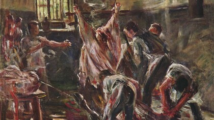 «En el matadero» (1893), Lovis Corinth