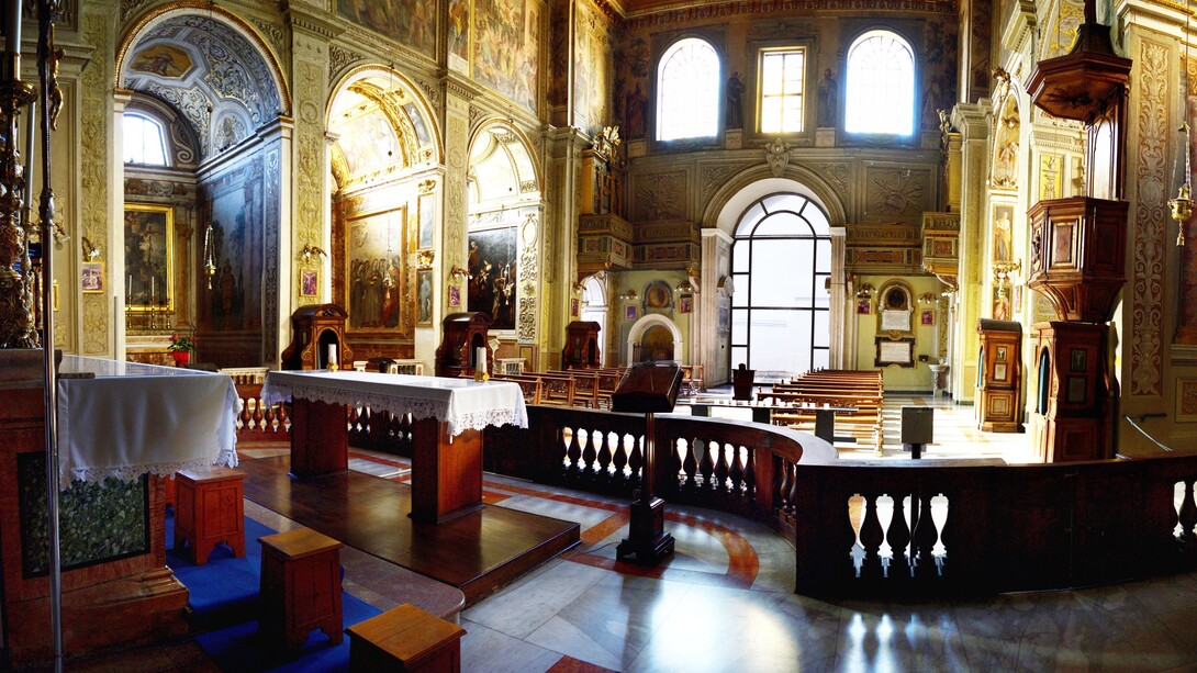 Roma, Basilica dei Santi Cosma e Damiano, L’interno della Basilica, ph. Luca Cavallari