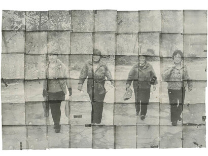 Zhang Xiao,
Mother and Neighbours,
2015,
Instant film on paper,
54 x 80 cm