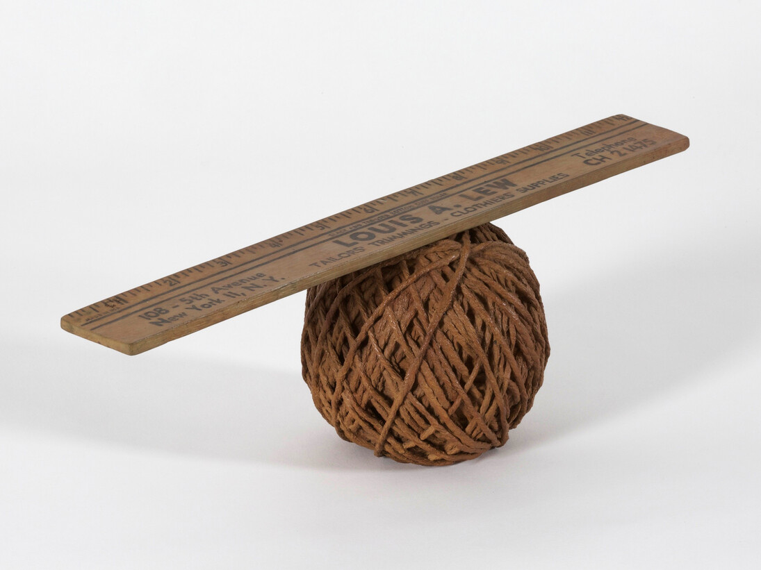 Robert Rauschenberg, Untitled, 2008, Patinated and painted bronze, 4 1/8 x 11 13/16 x 3 3/4 inches, Edition of 5  Art © Robert Rauschenberg Foundation/Licensed by VAGA, New York, NY